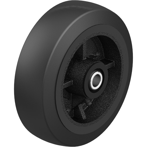 Roue en caoutchouc noir sur noyau en fonte noir, 12" (304,8 mm) dia. x 2-1/2" (64 mm) la, Capacit&eacute; de 396,8 lb (180 kg) Oxford Builders Supplies Inc