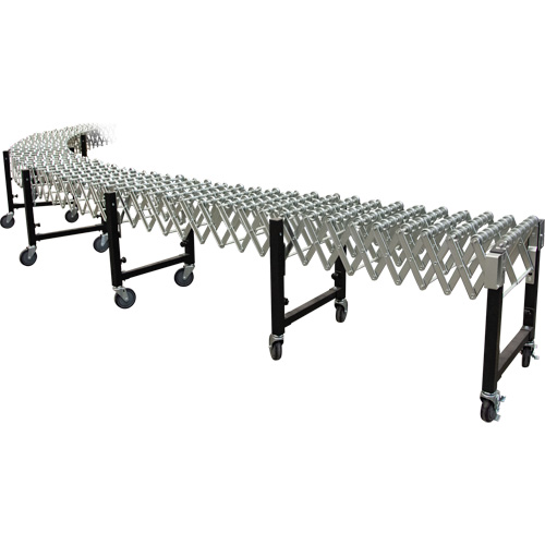 Convoyeur extensible, 23" la x 24' lo, Capacit&eacute; de 200 lb par pi lin. Oxford Builders Supplies Inc