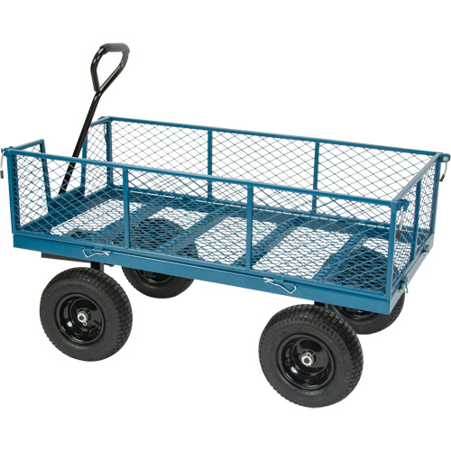 Wagon with Drop Sides, 24" W x 48" L, 800 lbs. Capacity Oxford Builders Supplies Inc