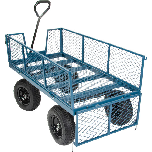 Wagon with Drop Sides, 24" W x 48" L, 800 lbs. Capacity Oxford Builders Supplies Inc