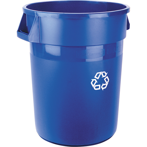 Brute&reg; Collection Recycling Container, Bulk, Plastic, 32 US gal. Oxford Builders Supplies Inc