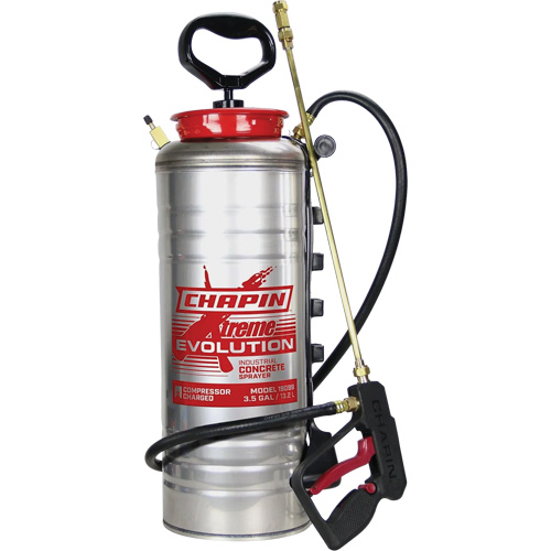 Pulv&eacute;risateur de b&eacute;ton &agrave; r&eacute;servoir Evolution, 3,5 gal. (13,2 L), Acier inoxydable, Lance de 19" Oxford Builders Supplies Inc