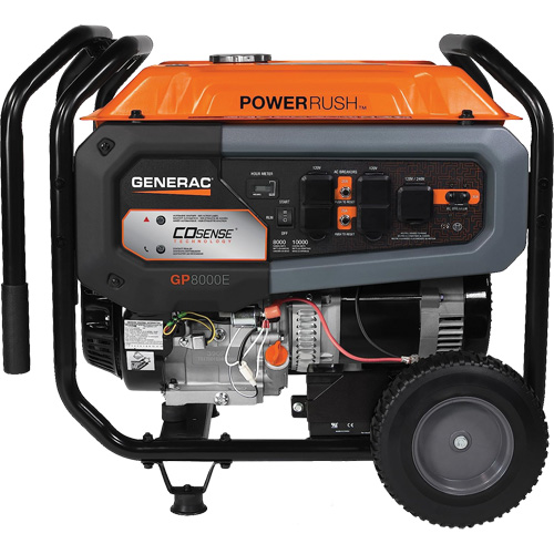 G&eacute;n&eacute;ratrice portable avec technologie COsense, 10000 W de surtension, 8000 W nominale, 120 V/240 V, R&eacute;servoir de 7,9 gal. Oxford Builders Supplies Inc