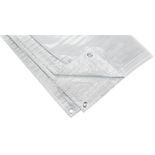 B&acirc;che isol&eacute;e, Poly&eacute;thyl&egrave;ne, Blanc, 20' x 12' x 8 mils Oxford Builders Supplies Inc