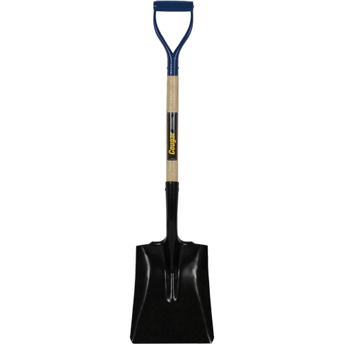 Square Point Shovel, Hardwood, Tempered Steel Blade, D-Grip Handle, 41-1/2" Long Oxford Builders Supplies Inc