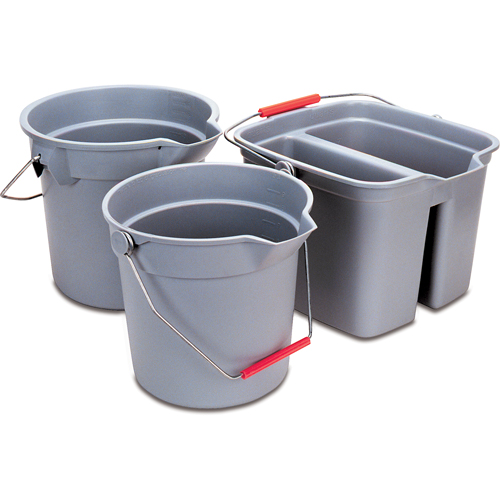 Seau Brute, Capacit&eacute; de 3.5 gal. US (14 pintes), Gris Oxford Builders Supplies Inc
