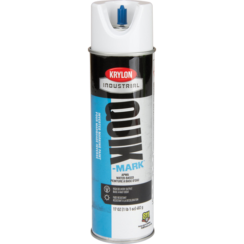 Peinture de marquage industrielle invers&eacute;e &agrave; base d'eau Quik-Mark, 17 oz, Canette a&eacute;rosol Oxford Builders Supplies Inc