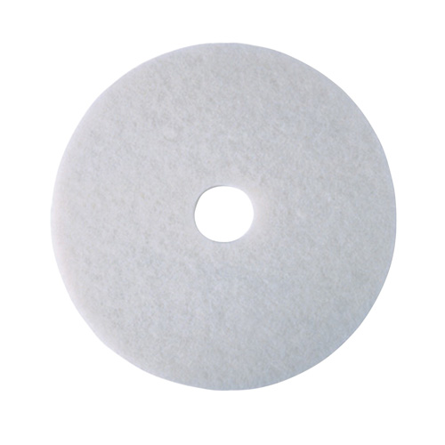 Tampon de polissage pour planchers, 17", Polissage, Blanc Oxford Builders Supplies Inc