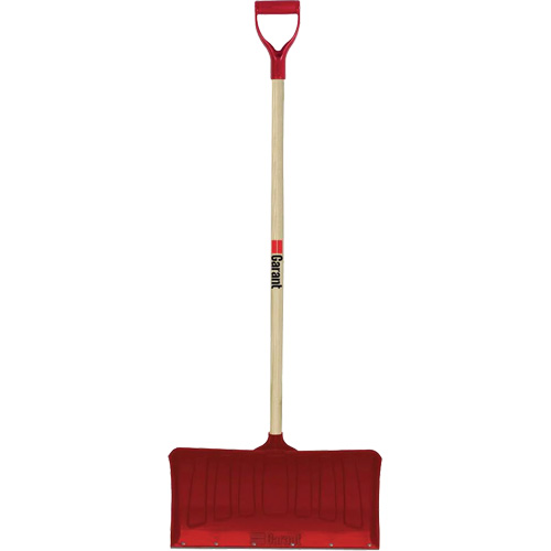 Red Snow Pusher, Polypropylene Blade, D-Grip Handle, 20-3/4" W Oxford Builders Supplies Inc