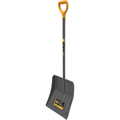 Pro Snow Shovel, Polypropylene Blade, 13-7/8" Wide, D-Grip Handle Oxford Builders Supplies Inc