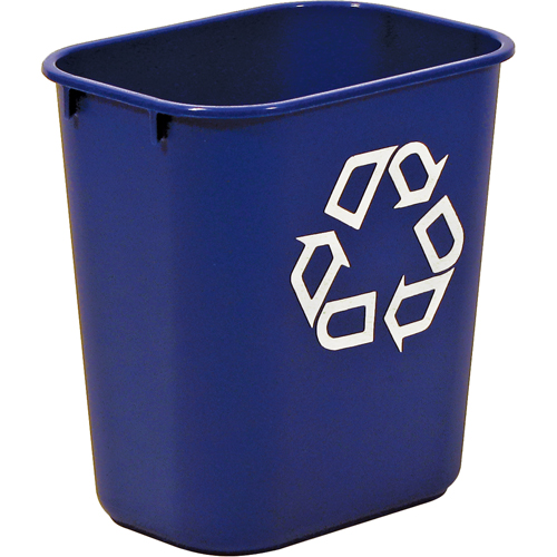 Recycling Container , Deskside, Plastic, 13-5/8 US Qt. Oxford Builders Supplies Inc