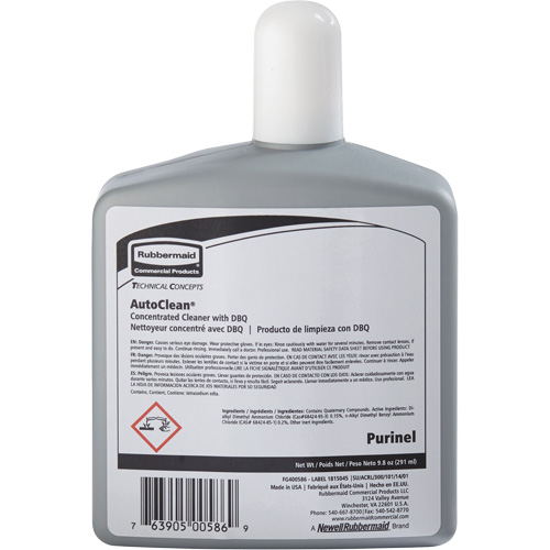 Produit d'entretien pour drain et nettoyeur de cuvette de rechange AutoClean de Purinel, 9,8 oz, Bouteille Oxford Builders Supplies Inc