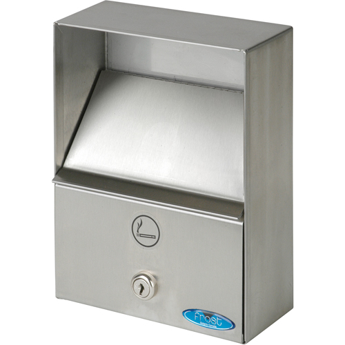 Cendriers, Montage mural, Acier inoxydable, Capacit&eacute; 1 litre, Hauteur 9" Oxford Builders Supplies Inc