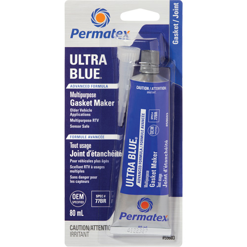 Ultra Blue&reg; Gasket Maker, 80 ml, Tube, Blue Oxford Builders Supplies Inc