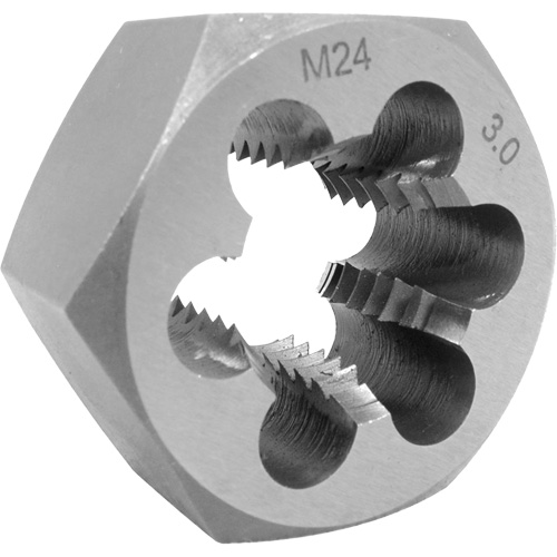 Metric Hex Die, 1" Dia., 8 mm-1 Thread, Alloy Steel Oxford Builders Supplies Inc