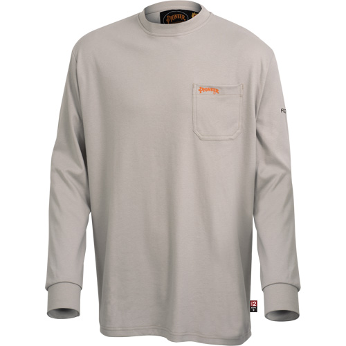 333 Flame-Resistant Long-Sleeved Cotton Shirt, 2X-Large, Grey Oxford Builders Supplies Inc