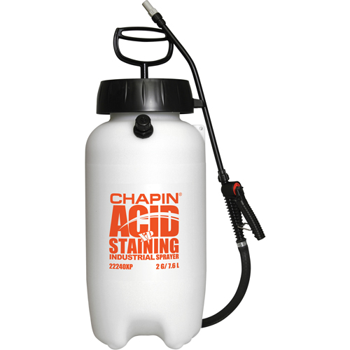 Industrial Acid Staining Sprayers, 2 gal. (7.6 L), Plastic, 12" Wand Oxford Builders Supplies Inc