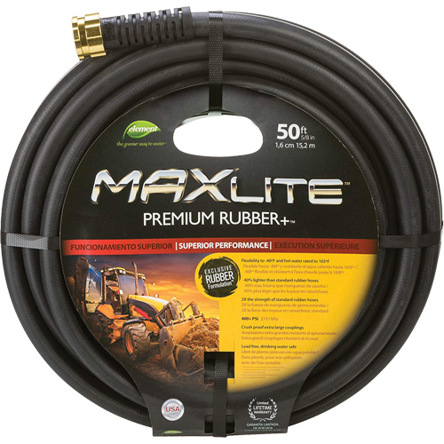 Commercial Duty Hoses, Rubber, 5/8" dia. x 50' Oxford Builders Supplies Inc