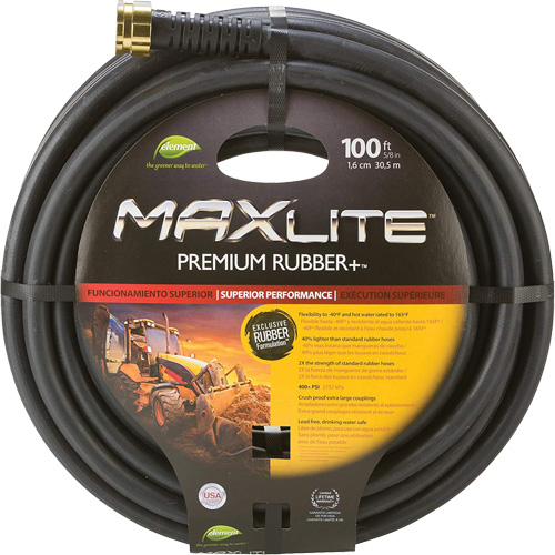 Commercial Duty Hoses, Rubber, 5/8" dia. x 100' Oxford Builders Supplies Inc