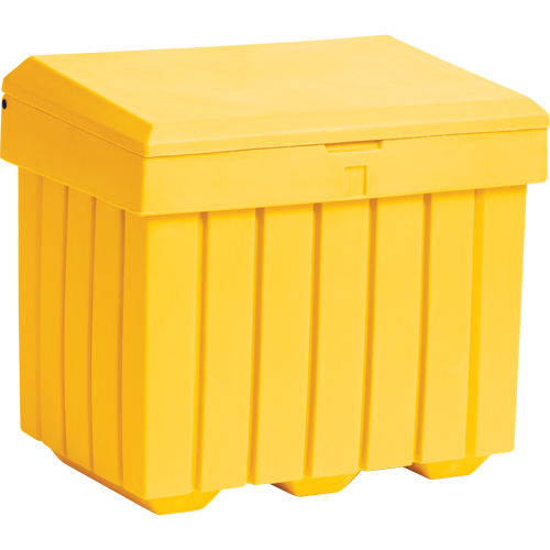 Economy Salt Sand Storage Container, 32" x 23" x 27-1/2", 10 cu. Ft., Yellow Oxford Builders Supplies Inc