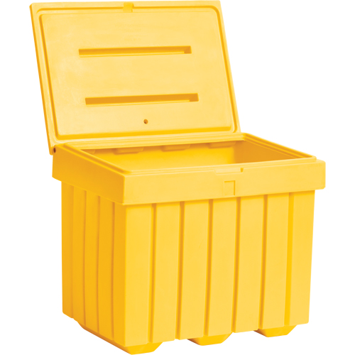 Economy Salt Sand Storage Container, 32" x 23" x 27-1/2", 10 cu. Ft., Yellow Oxford Builders Supplies Inc