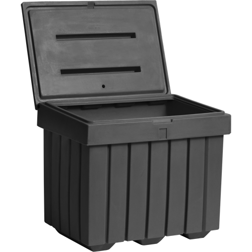 Conteneur d'entreposage &eacute;conomique pour sel/sable, 32" x 23" x 27-1/2", 10 pi³, Gris Oxford Builders Supplies Inc