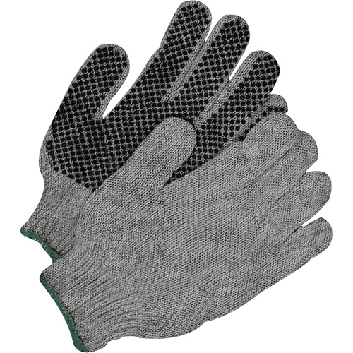 Classic Grip Gloves, Poly/Cotton, Single Sided, Large Oxford Builders Supplies Inc
