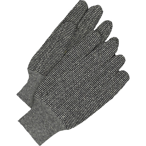 Gants en jersey classiques, Taille unique, Poivre et sel, Non doubl&eacute;, Poignet en tricot Oxford Builders Supplies Inc