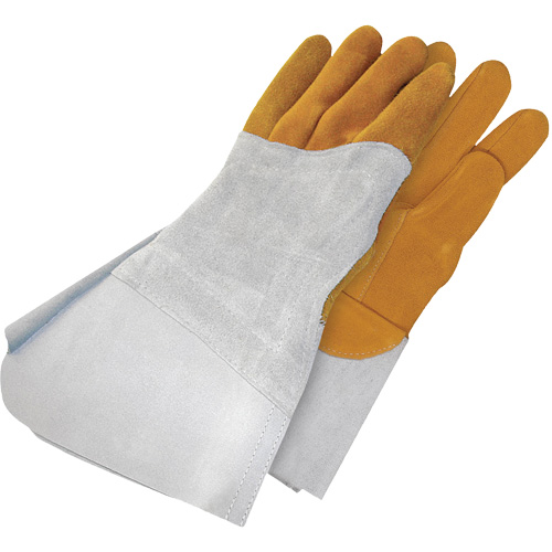 Gants de soudage &agrave; l'arc TIG en cuir de daim retourn&eacute; Gander Brand, Cuir fleur de daim, Taille 10 Oxford Builders Supplies Inc