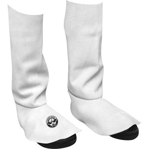 Leather Welding Spats, 15" L, Pearl Grey Oxford Builders Supplies Inc