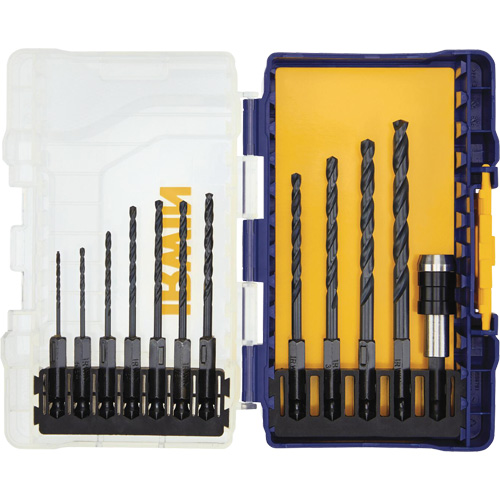 Jeu de forets s&eacute;rie courte, 12 morceaux, Acier rapide Oxford Builders Supplies Inc