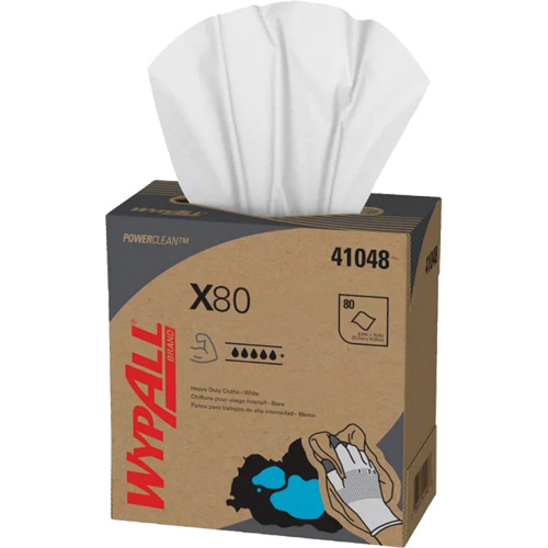 Chiffons &agrave; usage prolong&eacute; X80 WypAll, Robuste, 16-4/5" lo x 9" la Oxford Builders Supplies Inc