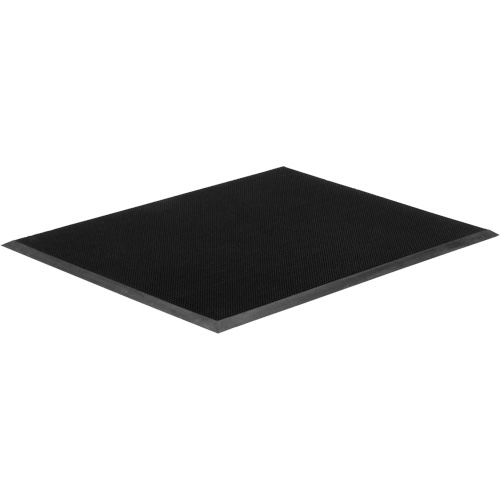 Tapis Gritstop Fingermat, Caoutchouc, Grattoir Type, Motif Textur&eacute;, 2-2/3" x 3-3/4", Noir Oxford Builders Supplies Inc