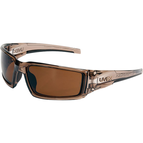 Uvex Hypershock Safety Glasses, Espresso Lens, Anti-Scratch/Polarized, ANSI Z87+ Oxford Builders Supplies Inc