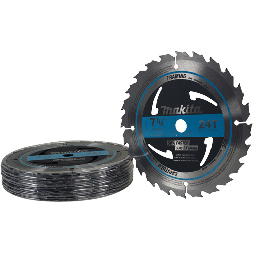 Lame de scie circulaire pour charpente &agrave; pointes au carbure, 7-1/4", 24 dents, Pour Bois Oxford Builders Supplies Inc