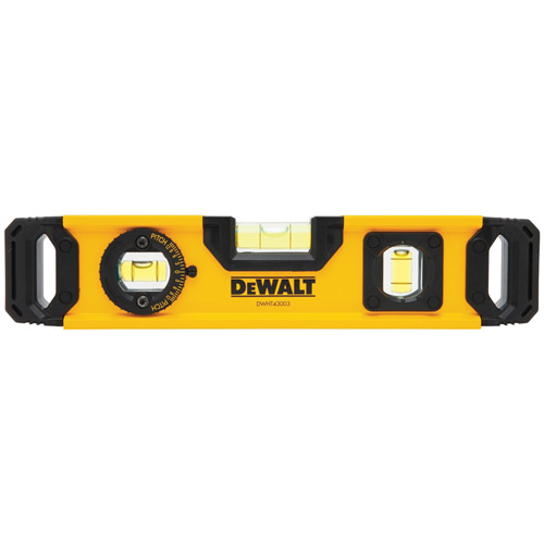 Niveau torpille, 9" lo, Aluminium, 3 fioles, Magn&eacute;tique Oxford Builders Supplies Inc