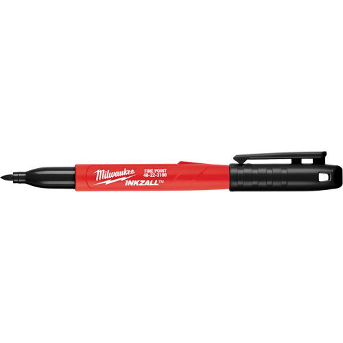Inkzall Marker, Black, Fine Tip Oxford Builders Supplies Inc