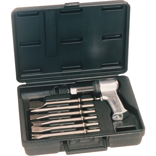 Super Duty Air Hammer Kit, 3 CFM, 1/4" NPT, 3000 BPM, 3/4" x 2-9/32" (19.05mm x 57.94mm) Oxford Builders Supplies Inc