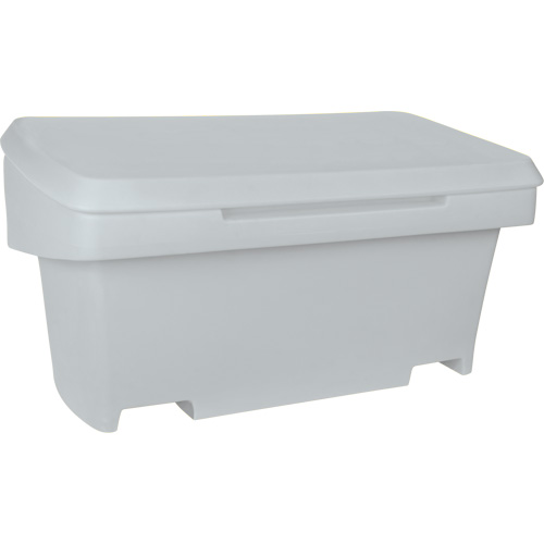 Contenant de rangement robuste pour l'ext&eacute;rieure pour sel et sable, 24" x 48" x 24", 10 pi³, Gris Oxford Builders Supplies Inc