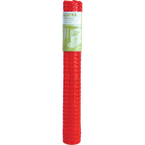Plastic Snow Fence, 50' L x 4' W, Orange Oxford Builders Supplies Inc