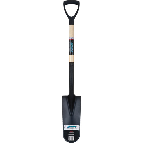 Pelle &agrave; drain robuste, Acier au carbone, Lame 16" x 6", 29" lo, Manche Prise en D Oxford Builders Supplies Inc