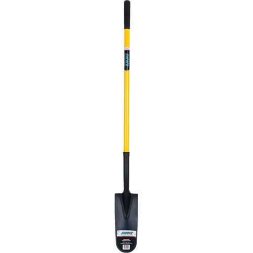 Pelle &agrave; drain, Acier durci, Lame 14" x 6", 46" lo, Manche Droit Oxford Builders Supplies Inc