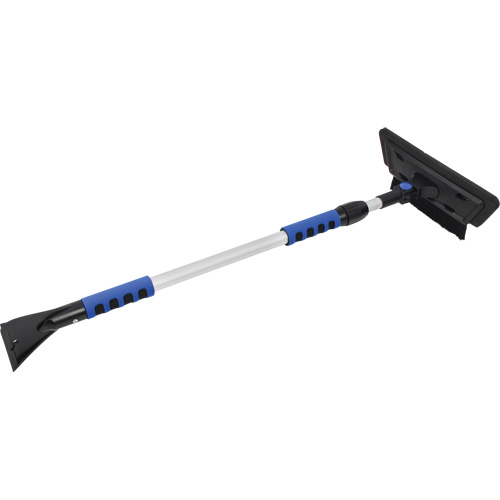 Snow Brush, Telescopic, EVA Foam Blade, 48" Long, Black/Blue Oxford Builders Supplies Inc