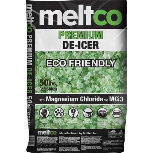 D&eacute;givreur &eacute;cologique de premi&egrave;re qualit&eacute;, Sac, 50 lb (22,7 kg), Point de fonte -25°C (-15°F) Oxford Builders Supplies Inc