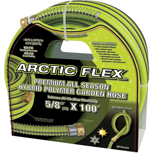 Boyau d'arrosage de premi&egrave;re qualit&eacute; en polym&egrave;re hybride, PVC/Caoutchouc, 5/8" dia x 100' Oxford Builders Supplies Inc