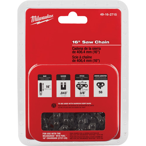 Chaîne de rechange pour scie de 16" Oxford Builders Supplies Inc