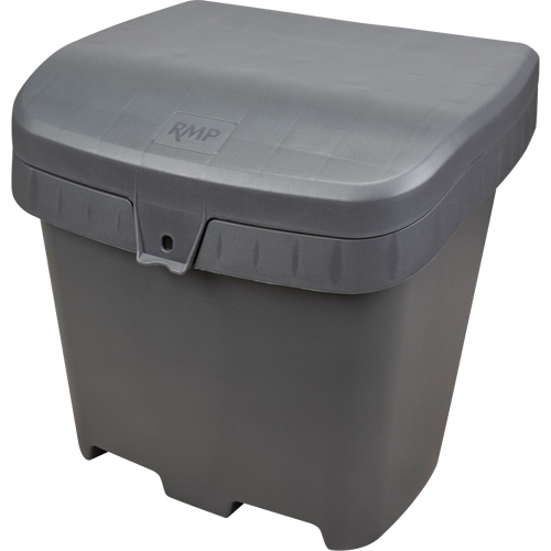 Salt & Sand Storage Bins, With Hasp, 21" x 27" x 26", 4.24 cu. ft., Grey Oxford Builders Supplies Inc