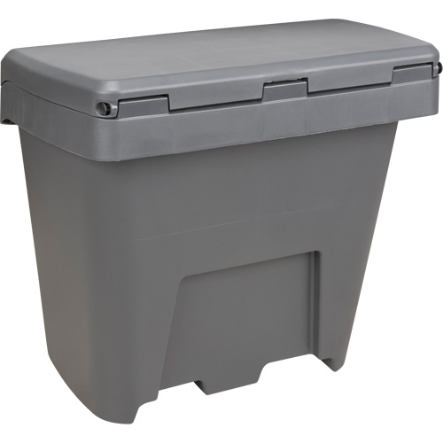 Salt & Sand Storage Bins, With Hasp, 21" x 27" x 26", 4.24 cu. ft., Grey Oxford Builders Supplies Inc