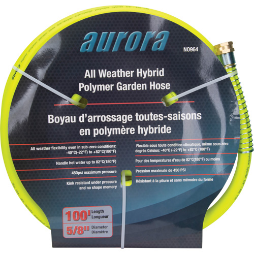 Tuyau de jardin hybride, Copolym&egrave;re, 5/8" dia x 100' Oxford Builders Supplies Inc