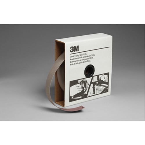 Rouleau de toile abrasive utilitaire 211K, Oxyde d'aluminium, 1-1/2" la x 150' lo, Grain 220 Oxford Builders Supplies Inc